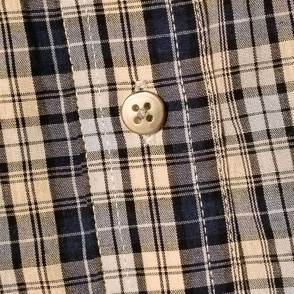 Wrangler Riata Plaid Button Down Long Sleeve Shirt Mens Large - Picture 5 of 9